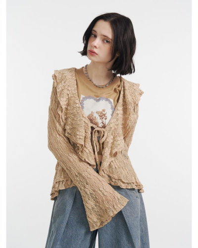 Jouetie (ジュエティ) 0825404006 ラッフルフリルレースブラウスの通販