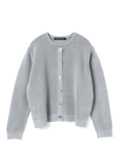 mizuiroind（ミズイロインド）1-220068 stone wash mesh crew neck C/D