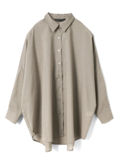 mizuiroind（ミズイロインド）1-230162 T/C sheer wide shirtの通販