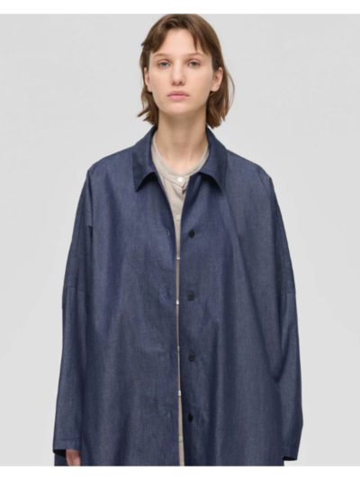 mizuiroind（ミズイロインド）1-250083 denim wide shirt CTの通販