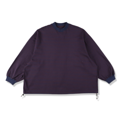 is-ness（イズネス) 1004SAWCS03-2 BALLOON STRIPES LONG SLEEVE