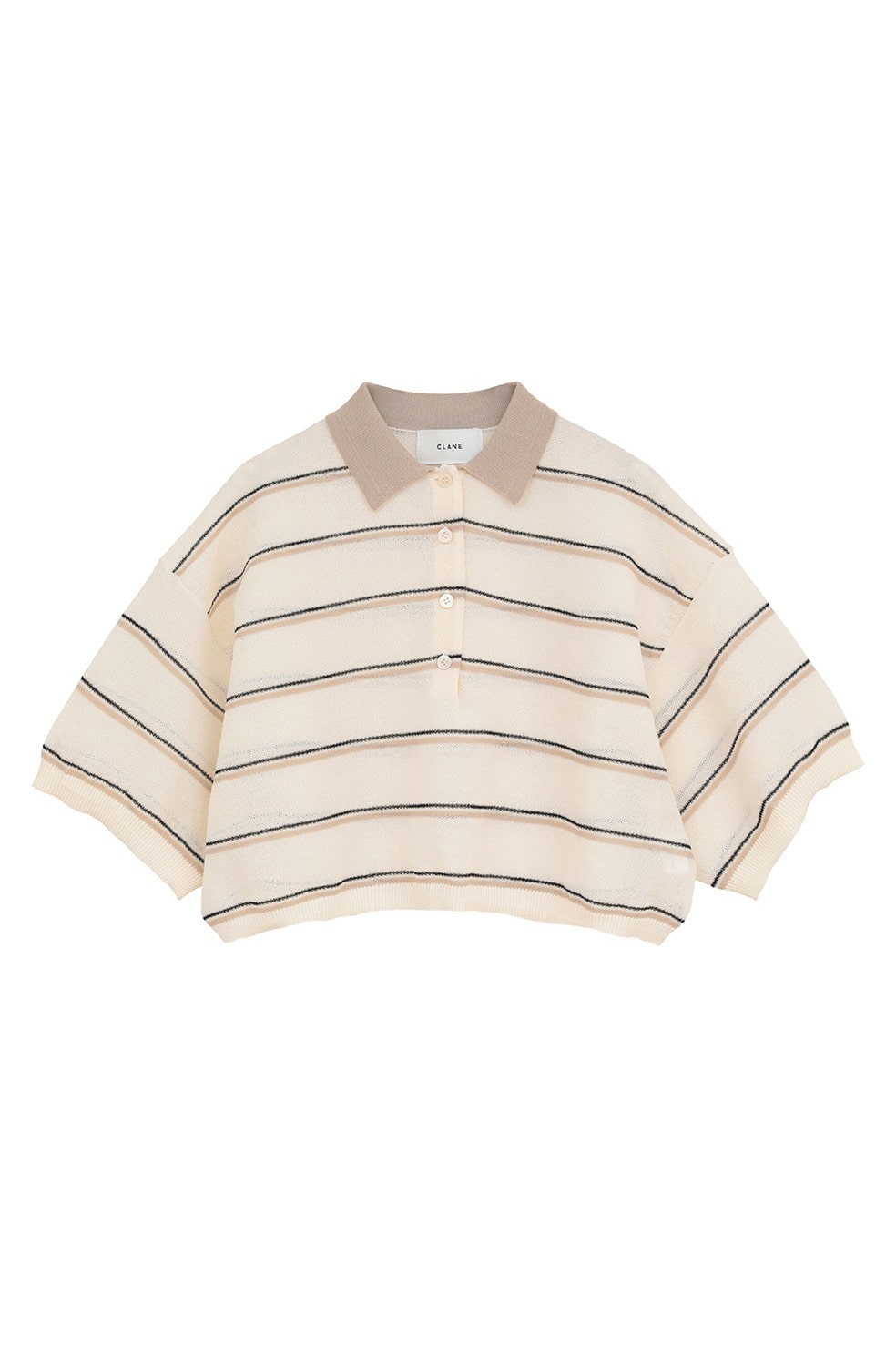 クラネCLANE SEE-THROUGH LINE KNIT TOPS 3月16日（火）発売アイテム。”SEE-THROUGH LINE KNIT TOPS”を3色まとめ