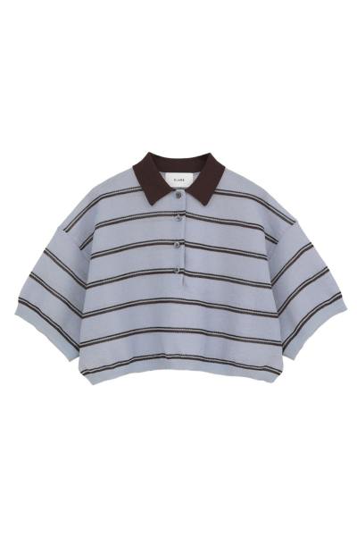 CLANE (クラネ) 10106-2273 SPONGY SHEER POLO KNIT TOPSの通販