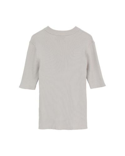 CLANE (クラネ) 10106-2293 H/N HALF SLEEVE RIB KNIT TOPSの通販