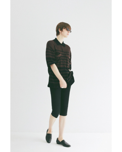 CLANE (クラネ) 10106-2303 HALF SLEEVE OVER KNIT SHIRTの通販