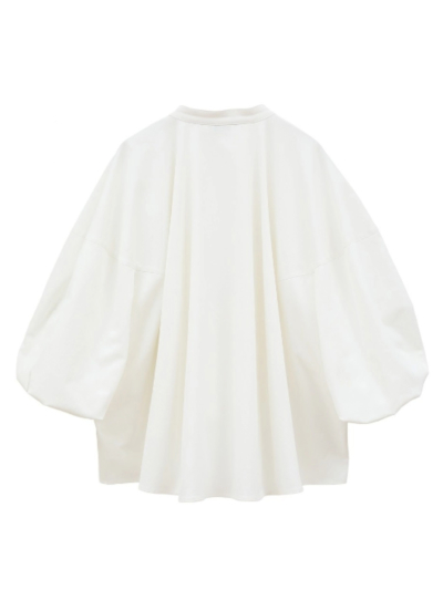 CLANE (クラネ) 10122-4323 VOLUME SLEEVE STAND NECK SHIRTSの通販