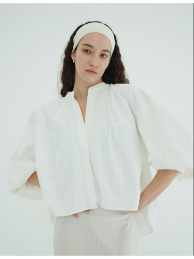 CLANE (クラネ) 10122-4323 VOLUME SLEEVE STAND NECK SHIRTSの通販