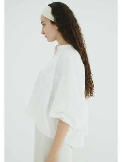 CLANE (クラネ) 10122-4323 VOLUME SLEEVE STAND NECK SHIRTSの通販
