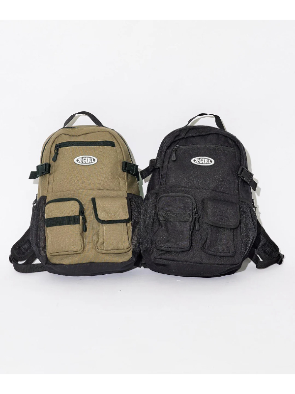 X-girl（エックスガール) 105241053007 MULTI POCKET BACKPACK X-girl