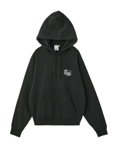 X-girl（エックスガール）105254012006 HEART SPRAY LOGO SWEAT HOODIE