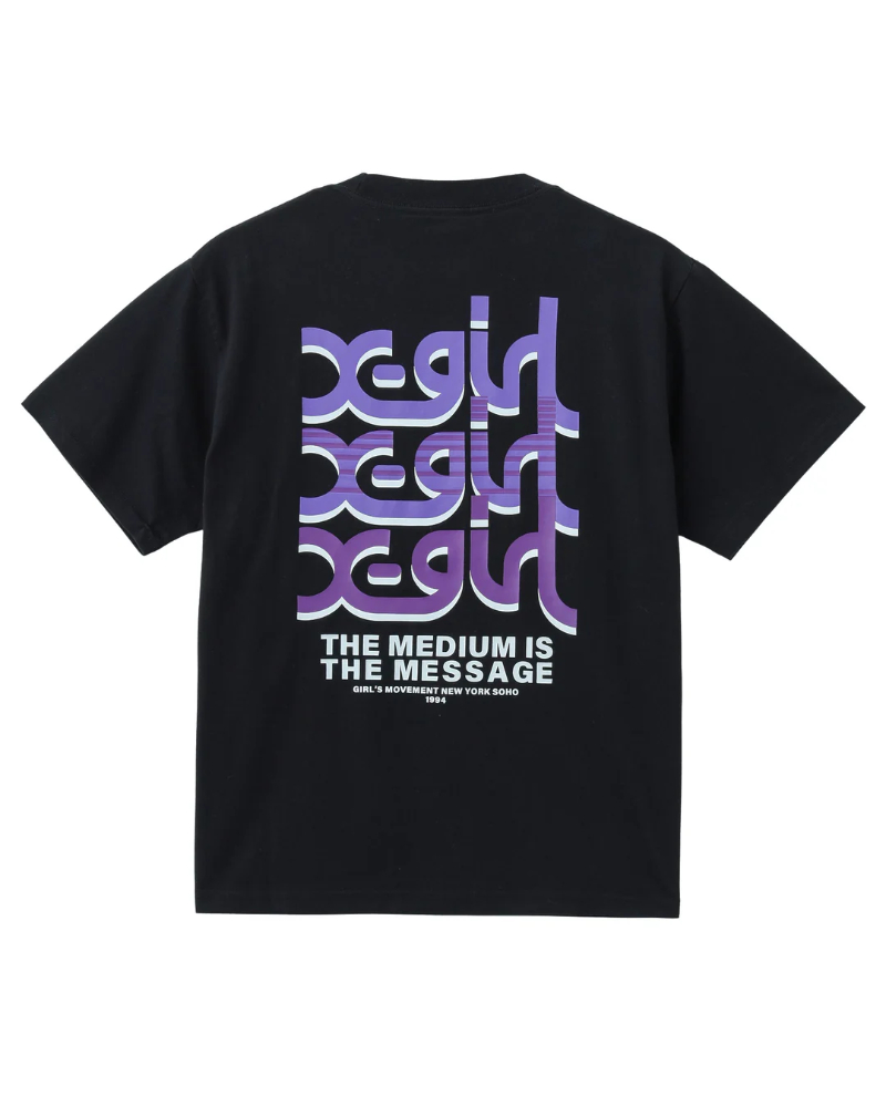 X-girl（エックスガール）105261011021 TRIPLE LOGO S/S TEEの通販