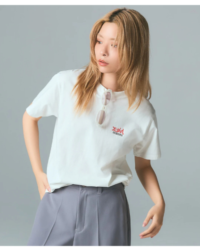X-girl（エックスガール）105261011021 TRIPLE LOGO S/S TEEの通販