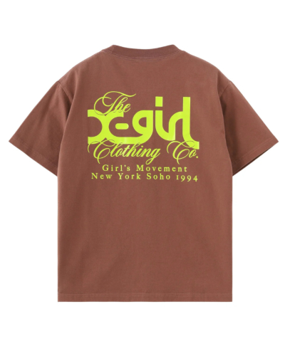 X-girl（エックスガール）105262011022 MIX MILLS LOGO S/S TEEの通販
