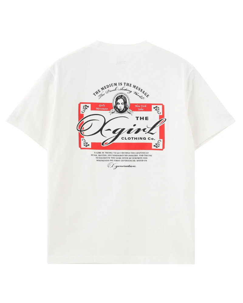 X-girl（エックスガール）105262011023 FACE RED LABEL S/S TEEの通販