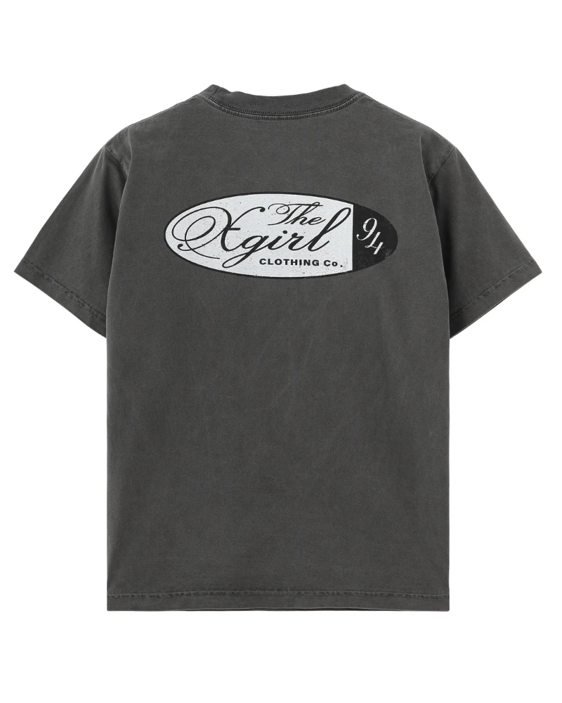 新品未使用　ラスト1点　　希少シルバーロゴ　非売品 X-girl（エックスガール）105262011031 FADED OVAL LOGO S/S TEEの通販