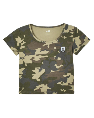 X-girl（エックスガール）105262013002 FACE LABEL S/S BABY TEEの通販