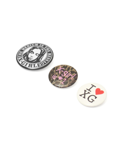 X-girl（エックスガール）105262054015 BUTTON BADGE SETの通販