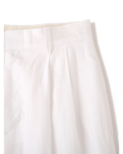 etre tokyo ドロストヘムリネンワイドパンツ ドロストヘムリネンワイドパンツ(S WHITE): ボトムス │ ETRE
