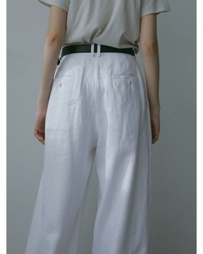 etre tokyo ドロストヘムリネンワイドパンツ ドロストヘムリネンワイドパンツ(S WHITE): ボトムス │ ETRE TOKYO