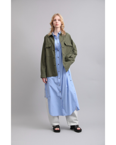 SACRA（サクラ）126105031 VINTAGE BACK SATIN SHIRT JACKETの通販