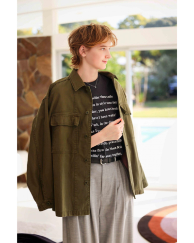 SACRA（サクラ）126105031 VINTAGE BACK SATIN SHIRT JACKETの通販