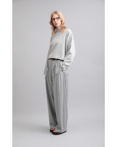 おはなさま専用✦BRIEFING✦ トレーナース＆カートセット✦ グレー✦ SACRA（サクラ）126141091 EXTRA FINE FLEECE CROPPED TOPの通販