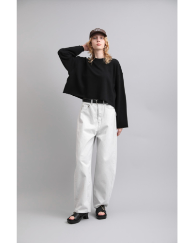 SACRA（サクラ）126141091 EXTRA FINE FLEECE CROPPED TOPの通販
