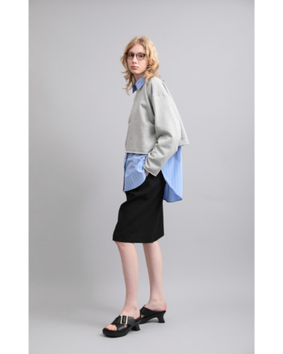 SACRA（サクラ）126141091 EXTRA FINE FLEECE CROPPED TOPの通販