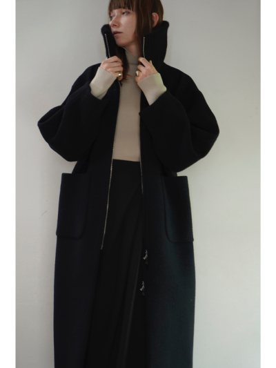 CLANE (クラネ) 15101-0042 RIB COLLAR WOOL LONG COATの通販 - BOOMERANG