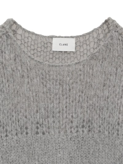 CLANE (クラネ) 15106-2052 HALF SHEER LOOSE MOHAIR KNIT TOPSの通販