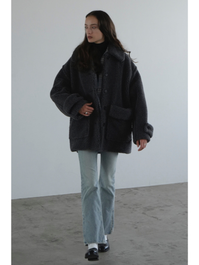 CLANE (クラネ) 17104-0552 RIDGE POCKET BOA OVER COATの通販 CLANE (クラネ) 17104-0552 RIDGE POCKET BOA OVER COATの通販