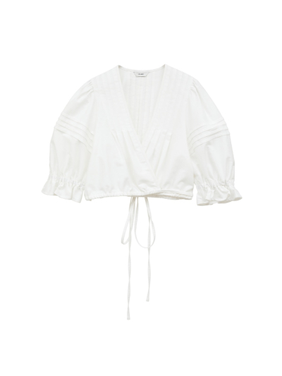 CLANE PINTUCK CROPPED BLOUSE サイズ２ CLANE 正規商品 トップス クラネ ピンタック クロップド
