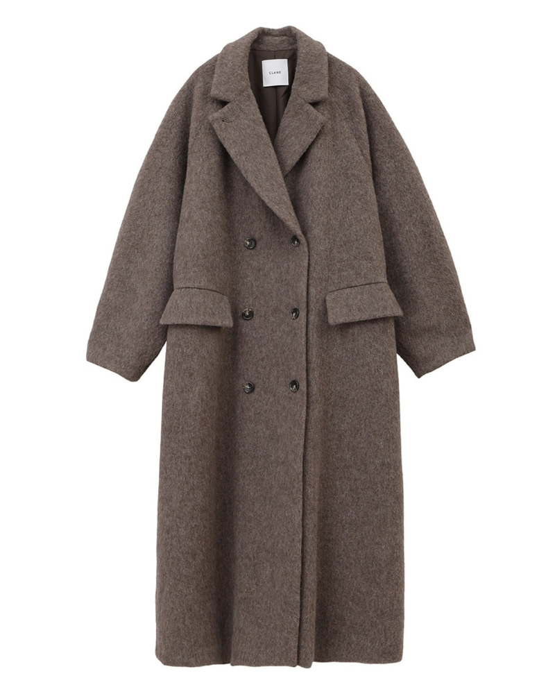 CLANE クラネ DOUBLE WOOL LONG COAT CLANE - ダブルウールロングコート - DOUBLE WOOL LONG COAT - IVORY