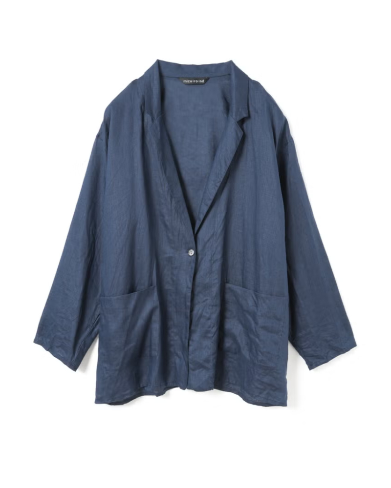 mizuiroind（ミズイロインド）2-230116 linen wide shirt JKの通販
