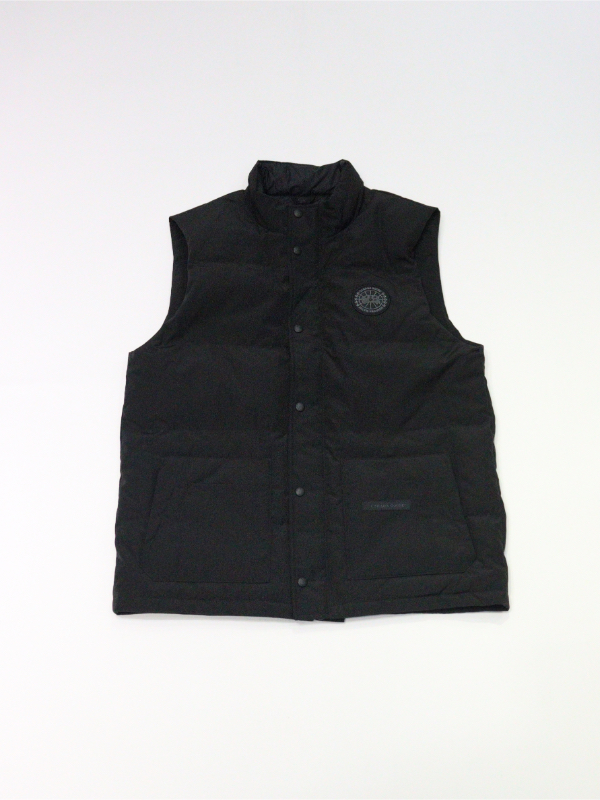 極美品 2054MB カナダグース ダウンベスト M CANADA GOOSE(カナダグース)2054MB Freestyle Crew Vest BLACK
