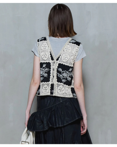 MAISON SPECIAL 21251315709 2way Embroidery Vestの通販