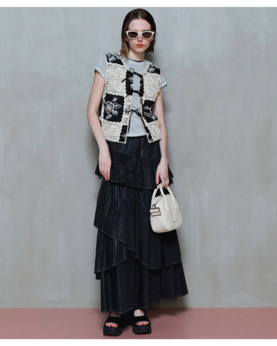 【新品タグ付き】BASERANGE LOULOU VEST / MIMOZA 新品タグ付き】BASERANGE LOULOU VEST / MIMOZA