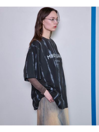 MAISON SPECIAL 21251415805 MINDQUAKE Logo Oversized T-shirt
