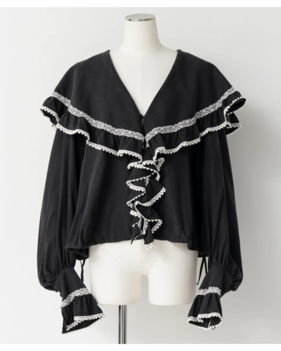 MAISON SPECIAL( メゾン スペシャル) 21262315804 Lace Frill Collar