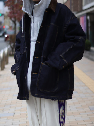 is-ness（イズネス）23AW121005AWJK08 13oz COVERALL DENIM