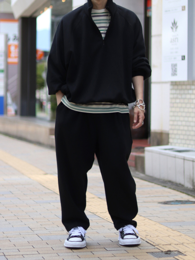 is-ness（イズネス）23AW_19_1005AWCS01 RELAX PULLOVER HALF ZIP ...