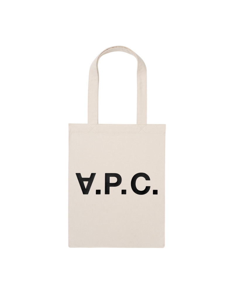 A.P.C.（アーペーセー）25082102980 Laure ブラックロゴトートバッグの