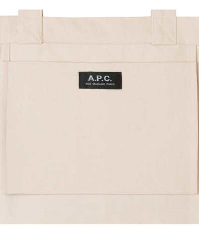 A.P.C.（アーペーセー）25082102980 Laure ブラックロゴトートバッグの