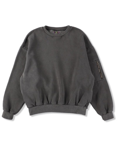 is-ness（イズネス) 25AW_07_1007_AWCS03 PIGMENT DYED CREW NECK