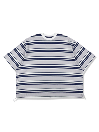 is-ness（イズネス) 25SS_04_31SSSH05-2 BALLOON BORDER T-SHIRTの通販