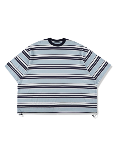 is-ness（イズネス) 25SS_04_31SSSH05-2 BALLOON BORDER T-SHIRT