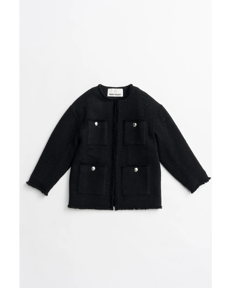 PRANK PROJECT プランクプロジェクト ウールジャケット コート PRANK PROJECT (プランク プロジェクト) 31262166401 Tweed No-Collar