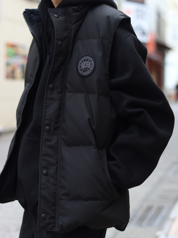 ジャケット・アウター   garson vest black M 4151MB Garson Vest Black Label – Quarks Shoes