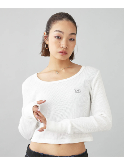 X-girl (エックスガール) 4582700299480 THERMAL COMPACT L/S