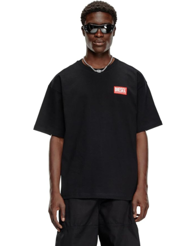 DIESEL (ディーゼル) A149470NIAR T-shirt with jacquard logo patchの